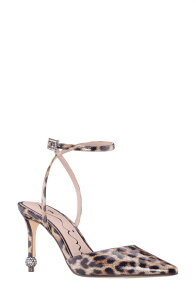 �j�i ���f�B�[�X �V���[�Y �p���v�X �A���N�� Ninashankle Strapointed Toe Pump Leopard �A�j�}��