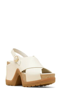 �\���� ���f�B�[�X �V���[�Y �T���_�� �v���b�g�t�H�[�� SOREL Roam'n Rise Slingback Platform Sandal Chalk/ Gum 2 �`���[�N