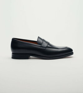 �W���b�N �A�[�E�B�� �����Y �V���[�Y �����s�[�X ���U�[ ���[�t�@�[ Jack Erwin Luke Leather Dress Penny Loafer Black Full Grain �u���b�N