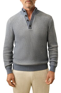 �t�@���e�B �����Y �A�E�^�[ �p�[�J�[�E�X�E�F�b�g �Z�[�^�[ �R�b�g�� Faherty Quarter Button Organicotton & Cashmere Sweater Port Huron