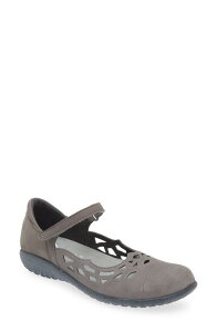 �i�I�g ���f�B�[�X �V���[�Y �p���v�X Naot Agathis Mary Jane Flat Smoke Grey Nubuck �O���[