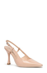 �l�[�� �W�����f�B�[�j ���f�B�[�X �V���[�Y �p���v�X NeroGiardini Pointed Toe Slingback Pump Natural