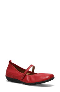 �^�E�X ���f�B�[�X �V���[�Y �p���v�X Taos Babble Mary Jane Flat Red ���b�h