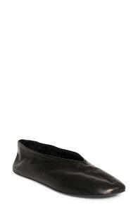 �U ���E ���f�B�[�X �V���[�Y �p���v�X The Row Stella Ballerina Flat Lacquer Brown �u���E��