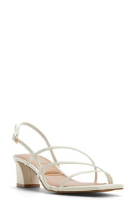 �A���h ���f�B�[�X �V���[�Y �q�[�� �T���_�� ALDO Maegan Strappy Sandal White �z���C�g