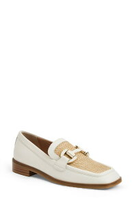 �u���[�m�}�O�� ���f�B�[�X �V���[�Y �X���b�|���E���[�t�@�[ Bruno Magli Natalie Bit Loafer White Raffia �z���C�g