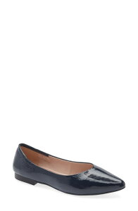 �R���_�[�j ���f�B�[�X �V���[�Y �p���v�X Cordani Mavis Pointed Toe Flat Navy Patent �l�C�r�[