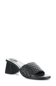 �{�X�A���h�R�[ ���f�B�[�X �V���[�Y �q�[�� �T���_�� Bos. & Co. Wella Slide Sandal Black �u���b�N