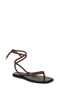 ���F���j�J �x�A�[�h ���f�B�[�X �V���[�Y �T���_�� �A���N�� Veronica Beard Carminankle Wrap Sandal Cedar/ Coconut