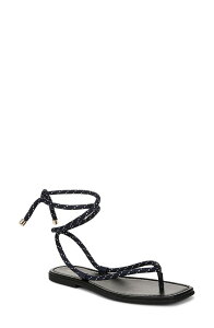 ���F���j�J �x�A�[�h ���f�B�[�X �V���[�Y �T���_�� �A���N�� Veronica Beard Carminankle Wrap Sandal Eclipse/ Coconut