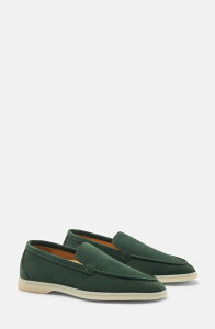 �X�J���b�\ ���f�B�[�X �V���[�Y �X���b�|���E���[�t�@�[ SCAROSSO Ludovica Loafers Green - Suede �O���[��