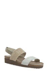 �i�I�g ���f�B�[�X �V���[�Y �T���_�� Naot Amy Slingback Sandal Beige Lizard/ Beige �x�[�W��