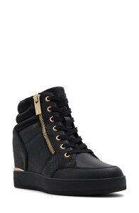 �A���h ���f�B�[�X �V���[�Y �X�j�[�J�[ ALDO Ereliclya Wedge Sneaker Black �u���b�N