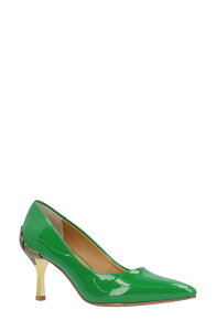 �W�F�C���j�[ ���f�B�[�X �V���[�Y �p���v�X J. Rene Tacy Pointed Toe Pump Green �O���[��