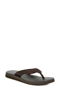 �T�k�[�N ���f�B�[�X �V���[�Y �T���_�� Sanuk Yoga Mat II Flip Flop Brown �u���E��