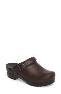 �_���X�R ���f�B�[�X �V���[�Y �T���_�� Dansko Ingrid Clog Antique Brown Leather �u���E��