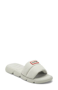 �n���^�[ ���f�B�[�X �V���[�Y �T���_�� Hunter Coast Wateresistant Slide Sandalight Gray 050 �O���[