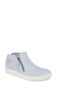 �G�R�[ ���f�B�[�X �V���[�Y �X�j�[�J�[ ECCO Soft 7 Mid Top Sneaker Dusty Blue Leather �u���[