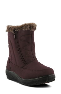 �t���N�T�X ���f�B�[�X �V���[�Y �u�[�c�E���C���u�[�c Flexus by Spring Stepersenia Waterproof Winter Boot Bordeaux Faux Fur