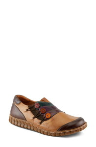 �X�v�����O�X�e�b�v ���f�B�[�X �V���[�Y �X�j�[�J�[ Spring Step Neeta Slip-On Sneaker Camel Multi �L������
