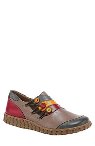 �X�v�����O�X�e�b�v ���f�B�[�X �V���[�Y �X�j�[�J�[ Spring Step Neeta Slip-On Sneaker Grey Multi �O���[