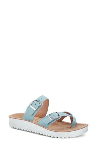 �t���N�T�X ���f�B�[�X �V���[�Y �T���_�� Flexus by Spring Step Bayside Wedge Slide Sandal Sky Blue �u���[