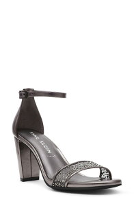 �A���N���C�� ���f�B�[�X �V���[�Y �T���_�� �A���N�� Anne Klein Kourtney Ankle Strap Sandal Gunmetal Crystal �K�����^��