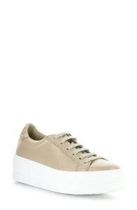 �{�X�A���h�R�[ ���f�B�[�X �V���[�Y �X�j�[�J�[ �v���b�g�t�H�[�� Bos. & Co. Maya Platform Sneaker Dark Beige �x�[�W��