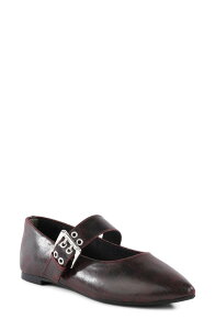 BC �t�b�g�E�F�A ���f�B�[�X �V���[�Y �p���v�X BC Footwear Spinning Around Mary Jane Flat Dark Red ���b�h