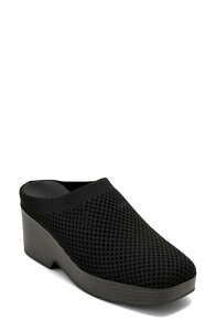 �G�A���\�[���Y ���f�B�[�X �V���[�Y �T���_�� �v���b�g�t�H�[�� ���b�V�� Aerosoles Colombo Mesh Platform Clog Black Open Knit �u���b�N
