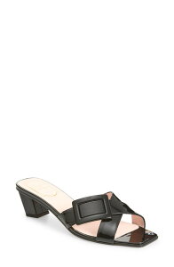 ���W�F�E���B���B�G ���f�B�[�X �V���[�Y �T���_�� �q�[�� Roger Vivier Belle Vivier Crisscrosstrap Block Heel Sandal Nero