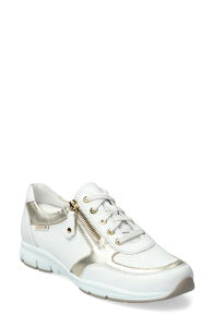 ���t�B�X�g ���f�B�[�X �V���[�Y �X�j�[�J�[ Mephisto Ylona Sneaker White/ Gold �z���C�g