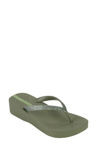 �C�p�l�} ���f�B�[�X �V���[�Y �T���_�� Ipanema Ipa Glitter Wedge Flip Flop Ar594
