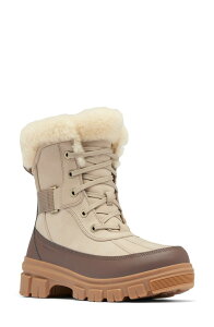 �\���� ���f�B�[�X �V���[�Y �u�[�c�E���C���u�[�c SOREL Tivoli V Parc Genuine Shearling Waterproof Boot Omega Taupe/ Gum 10 �g�[�v