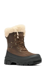 �\���� ���f�B�[�X �V���[�Y �u�[�c�E���C���u�[�c SOREL Tivoli V Parc Genuine Shearling Waterproof Bootobacco/ Black �u���b�N