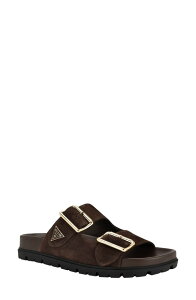 �Q�X ���f�B�[�X �V���[�Y �T���_�� GUESS Fasten Sandal Dark Brown �u���E��