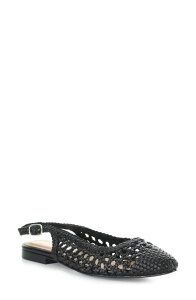 �{�X�A���h�R�[ ���f�B�[�X �V���[�Y �p���v�X �L���b�v Bos. & Co. Willow Slingback Cap Toe Flat Black �u���b�N