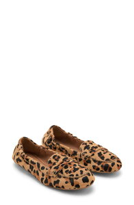 �}���S ���f�B�[�X �V���[�Y �X���b�|���E���[�t�@�[ MANGO Genuine Calf Hair Penny Loafer Medium Brown �u���E��