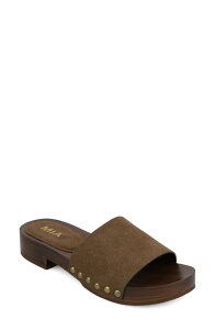 �~�A ���f�B�[�X �V���[�Y �T���_�� MIA Lanell Slide Sandal Chocolate �`���R���[�g