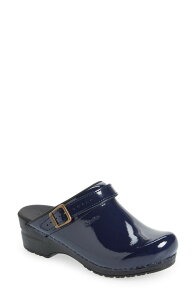 �T�j�[�^ ���f�B�[�X �V���[�Y �T���_�� �h�b�g�� �h�b�g Sanita Estelle Polka Dot Clog Blue �u���[