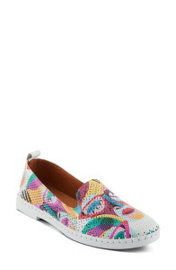 �X�v�����O�X�e�b�v ���f�B�[�X �V���[�Y �X�j�[�J�[ Spring Step Carraway Slip-On Sneaker White Multi �z���C�g