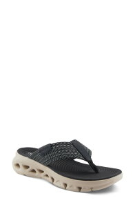 �t���N�T�X ���f�B�[�X �V���[�Y �T���_�� �v���b�g�t�H�[�� Flexus by Spring Step Galla Platform Wedge Flip Flop Black �u���b�N