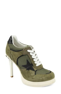 �W�W ���f�B�[�X �V���[�Y �p���v�X �v���b�g�t�H�[�� ZIGI Stiletto Platform Pump Army Green Suede �O���[��