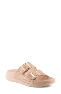 �t���N�T�X ���f�B�[�X �V���[�Y �T���_�� Flexus by Spring Step Buttermere Slide Sandal Pink Metallic �s���N