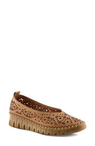 �X�v�����O�X�e�b�v ���f�B�[�X �V���[�Y �p���v�X Spring Step Carosa Wedge Pump Camel �L������