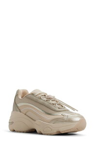 �A���h ���f�B�[�X �V���[�Y �X�j�[�J�[ �v���b�g�t�H�[�� ALDO Kitri Platform Sneaker Creamulti �N���[��
