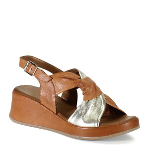 �f�B�o�g�D���[ ���f�B�[�X �V���[�Y �T���_�� ���U�[ �q�[�� Diba True KALA FLOWER Leather Wedge Heel Sandal Coconut/Gold �S�[���h