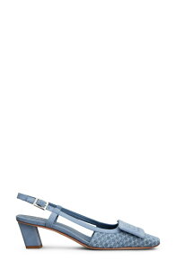 ���W�F�E���B���B�G ���f�B�[�X �V���[�Y �p���v�X Roger Vivier Covered Buckle Jacquard Slingback Pump Cielo Scuro/ Nuvola