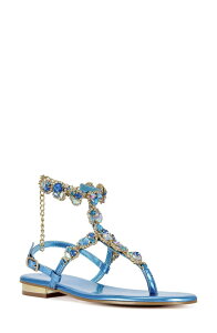 �A�U���A ���� ���f�B�[�X �V���[�Y �T���_�� AZALEA WANG Marinella Sandal Blue �u���[