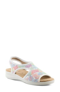 �t���N�T�X ���f�B�[�X �V���[�Y �T���_�� Flexus by Spring Step Nyaman Slingback Sandal White Multi �z���C�g